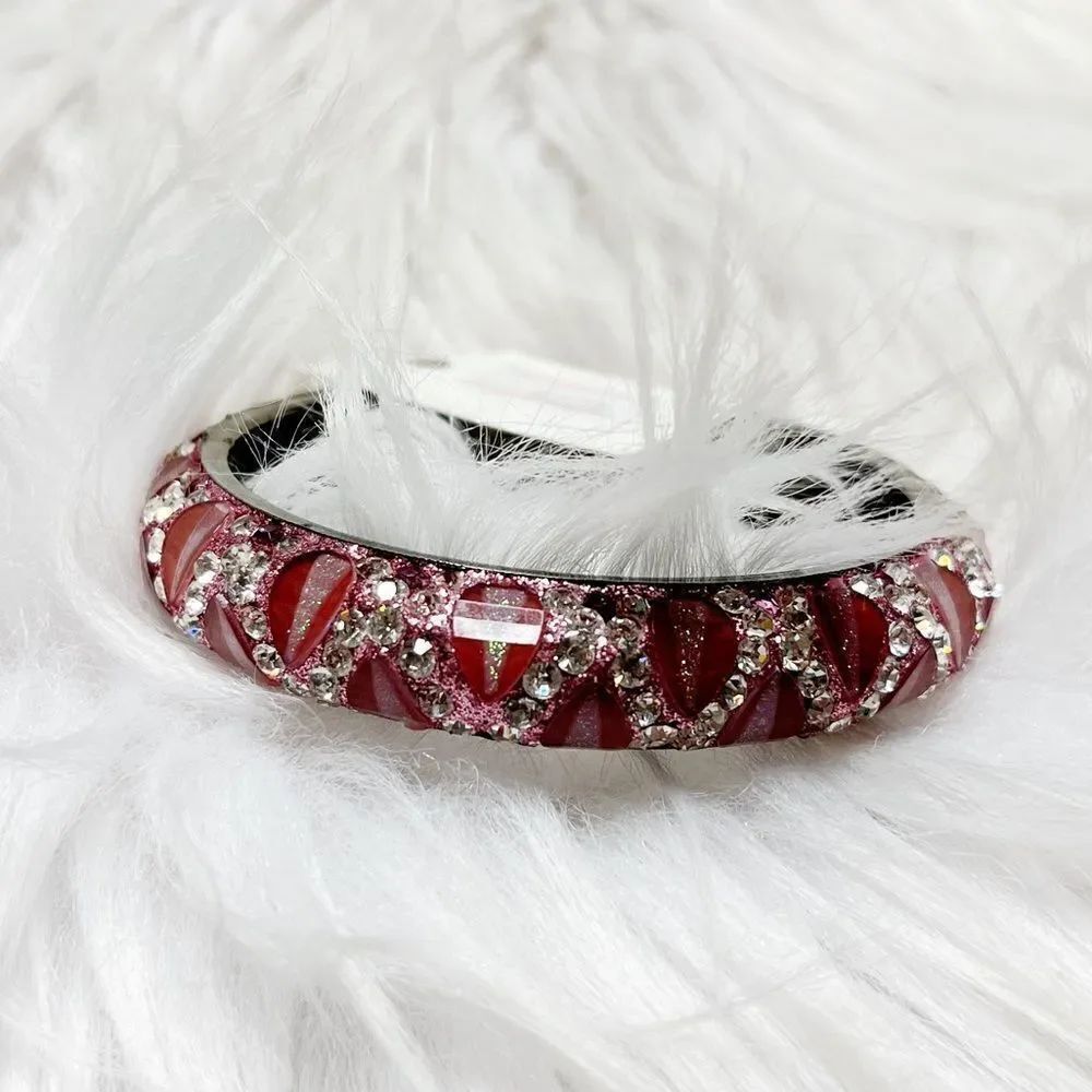 Femina Jewelry  Bangle Bracelet Pink and Silver